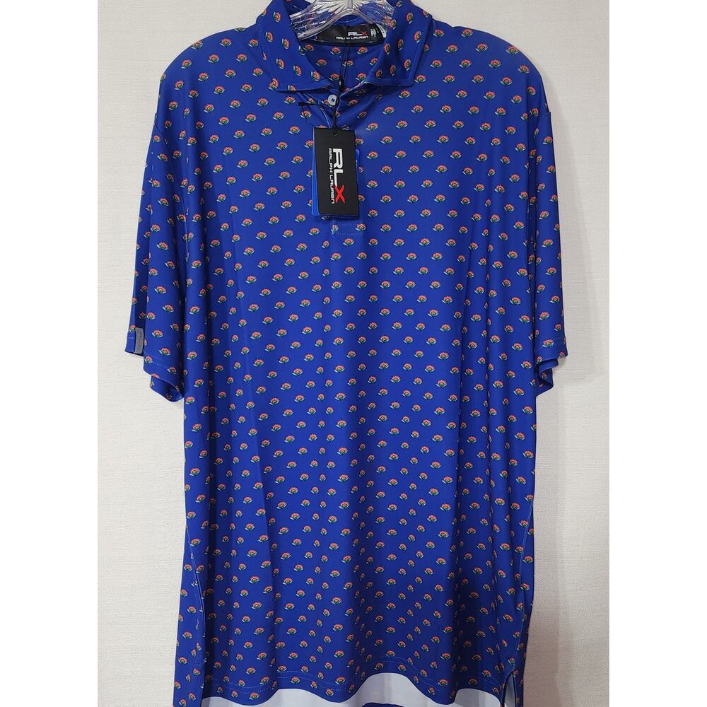 RLX Ralph Lauren Golf Floral Print Polo Men's Large NWT